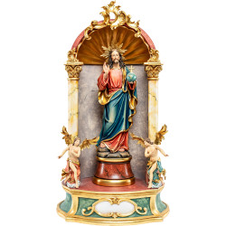 Salvator Mundi con aureola - Altar casero barroco